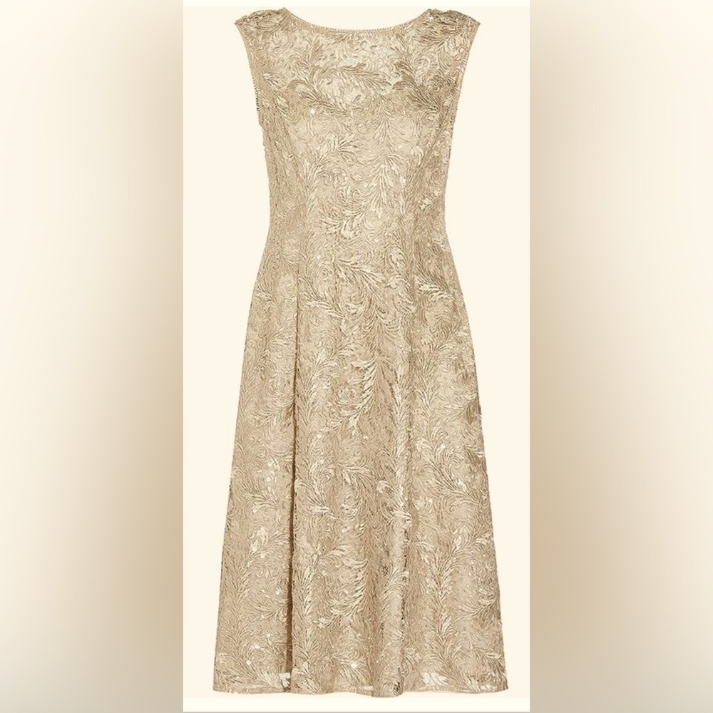 Adrianna Papell women’s Embroidered Midi Cocktail Dress '